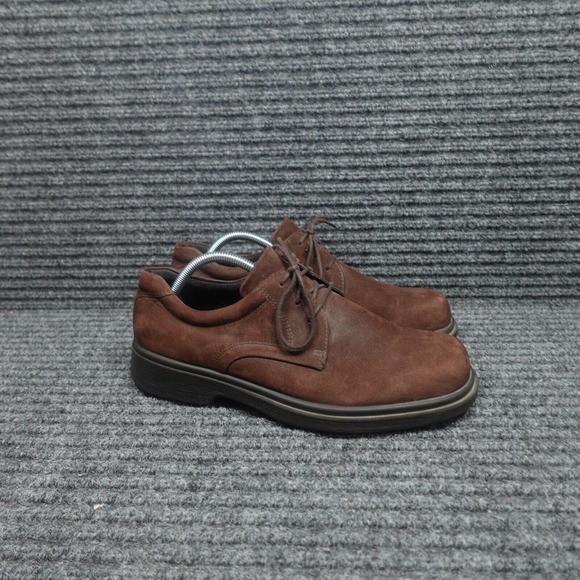 Ecco Shoes Mens 9 B Brown Suede Casual Oxford Shock Point Sneaker Career Office main image 8